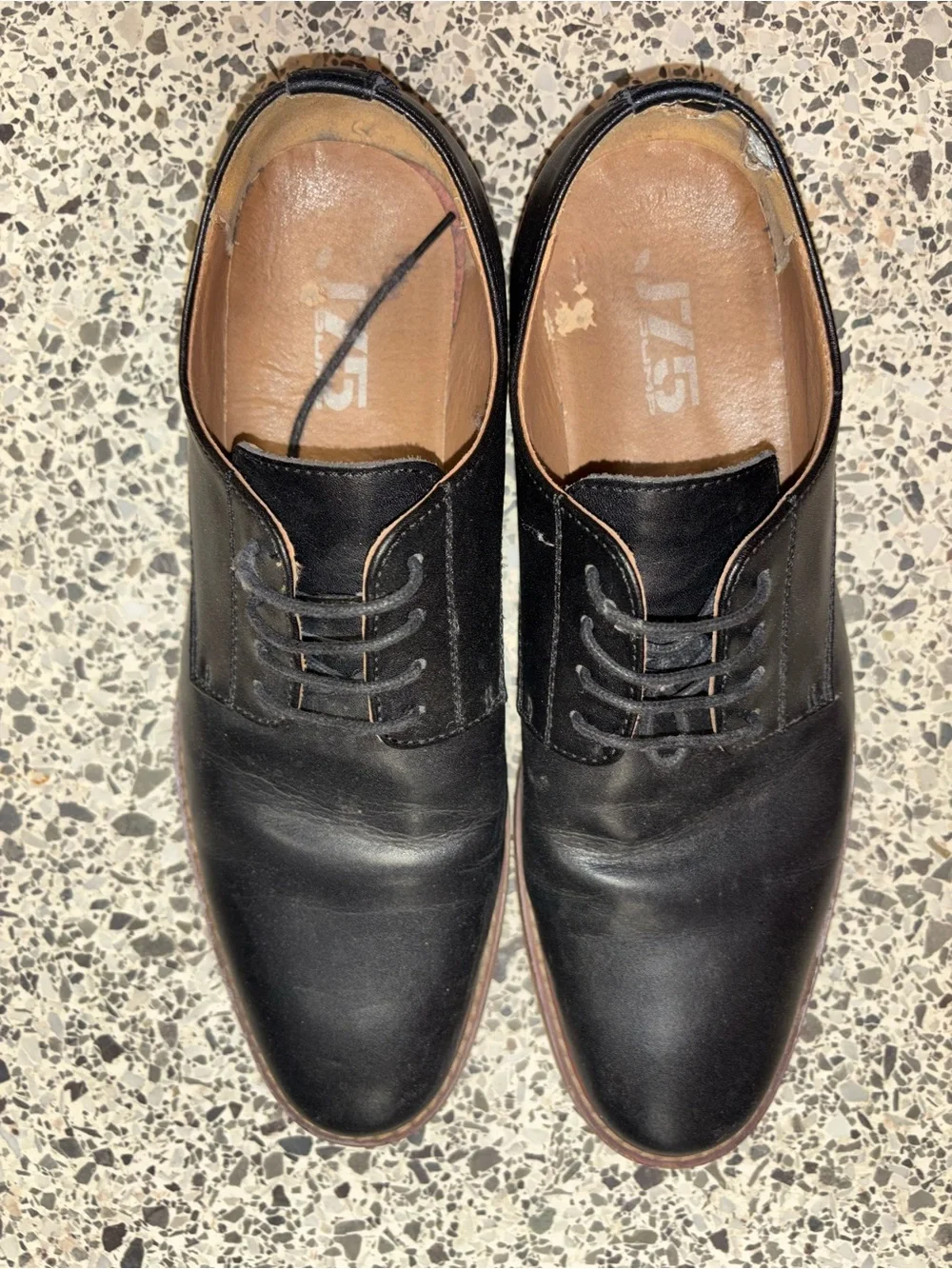 Classic Black Men's Leather Dress Shoes